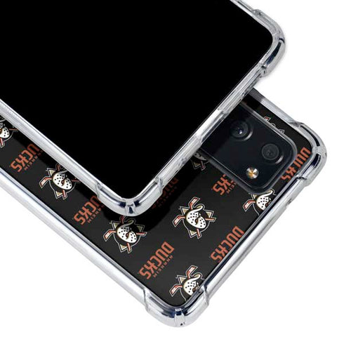 NHL Anaheim Ducks Pattern Galaxy S20 FE Clear Case